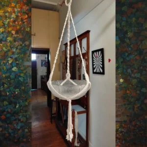 Macramé Plant Hanger with Leaf Detail